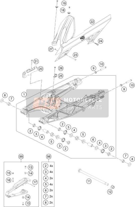 93004051000, Supporting Shell, KTM, 0