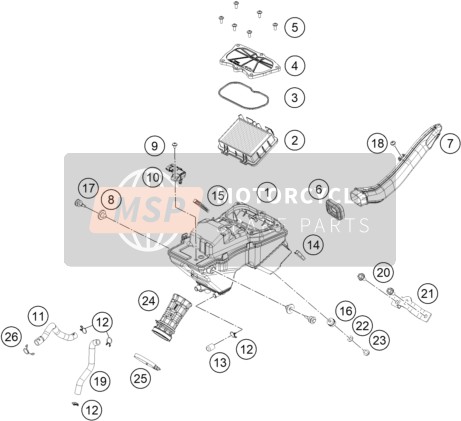 94306001000, Air Filter Box, KTM, 0