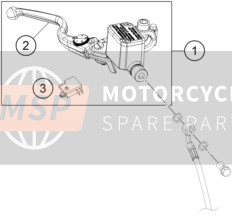 KTM 390 ADVENTURE, orange - B.D., United States 2021 FRONT BRAKE CONTROL for a 2021 KTM 390 ADVENTURE, orange - B.D., United States