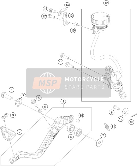 93013068010, Bracket, Reservoir, KTM, 0