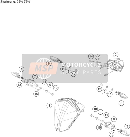 J934050003, Nut Hex THIN-M5X0.8XHT.3.2XBRIGHT, KTM, 0