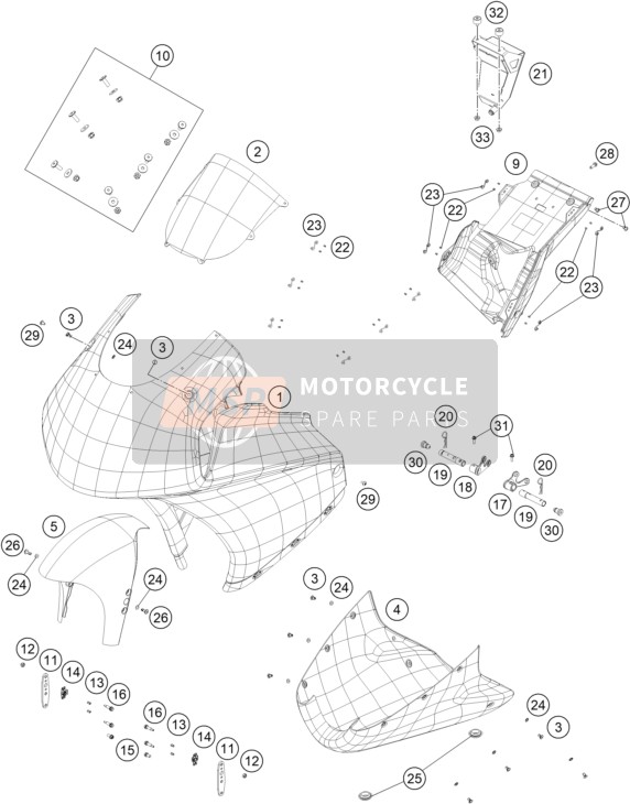 A56008008000, Windshield, KTM, 1