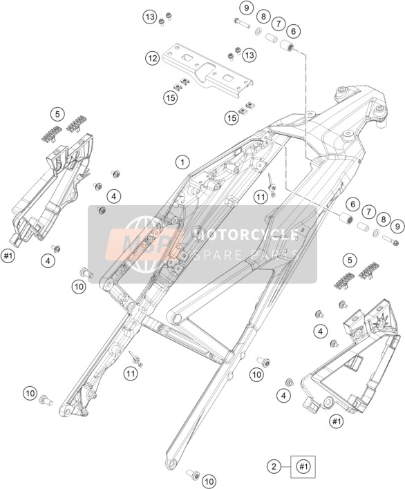 61903002066, Retaining Bracket Lock, KTM, 0