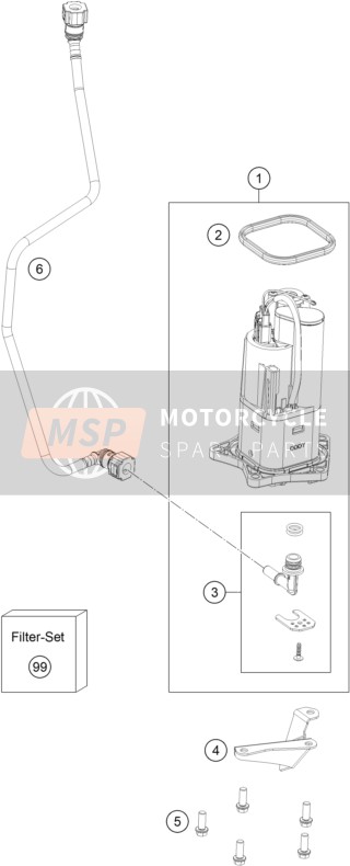 61907087010, Cover Fuel Pump, KTM, 0