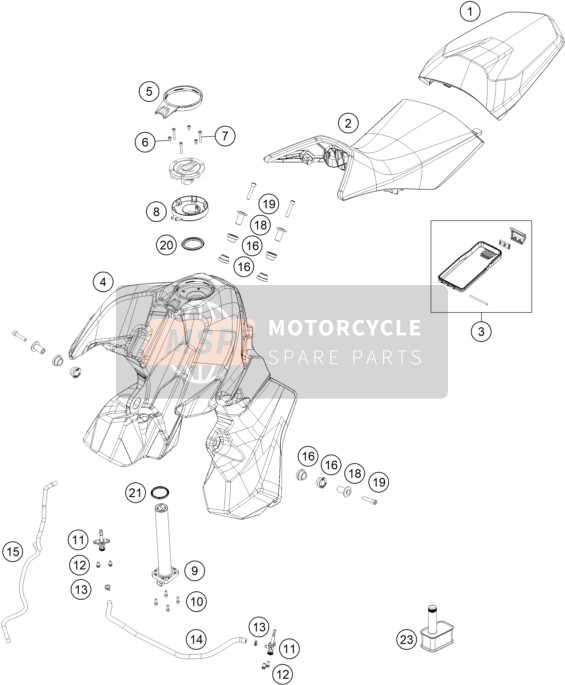 60307080090, Pakking Brandstofniveausensor, KTM, 1