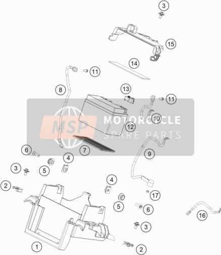 KTM 890 ADVENTURE R 2022 BATTERY for a 2022 KTM 890 ADVENTURE R