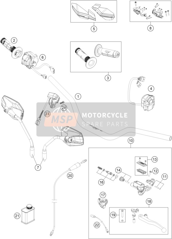 25002033000, Cover Hydr. Clutch Dot Cpl., KTM, 0