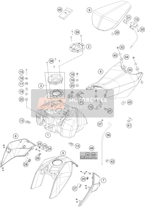 Tanque, Asiento