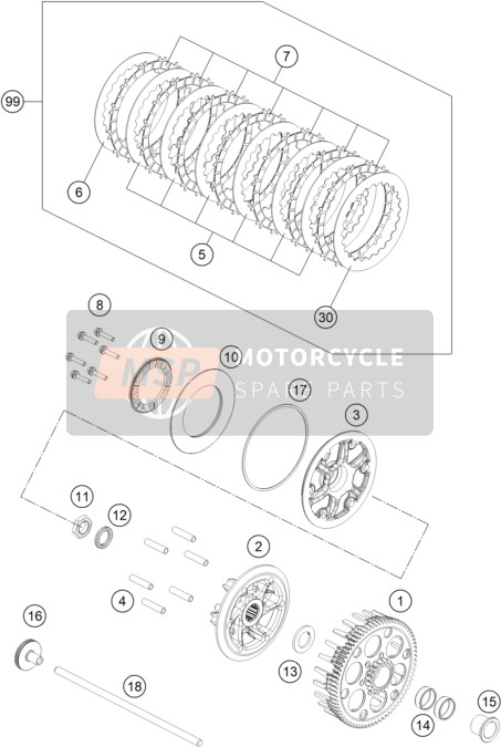 A46032002000, Inner Clutch Hub, KTM, 0