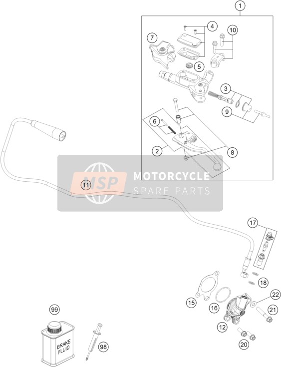 KTM 250 SX-F CKD 2023 CLUTCH CONTROL for a 2023 KTM 250 SX-F CKD