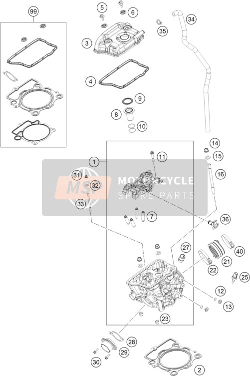 A46036039000, Engine Flange, KTM, 0