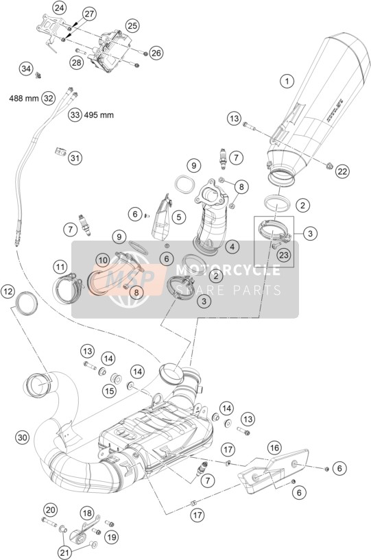 61741271000, Throttle Cables, Exhaust Flap, KTM, 0