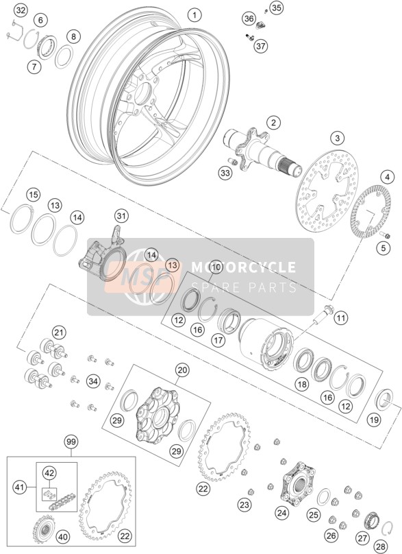 61912033000, Tire Pressure Sensor, KTM, 0