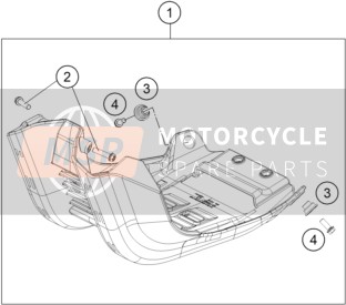 KTM 250 XC-F 2023 ENGINE GUARD for a 2023 KTM 250 XC-F