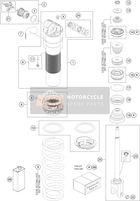 S918100006S0000, Adjuster Rebound Red Cpl., KTM, 0