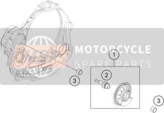 KTM 450 SMR 2023 Arbre d'équilibrage 2 pour un 2023 KTM 450 SMR