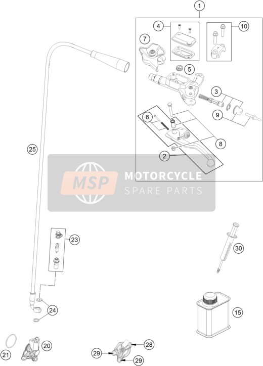 A49032063000, Clutch Hose, KTM, 0