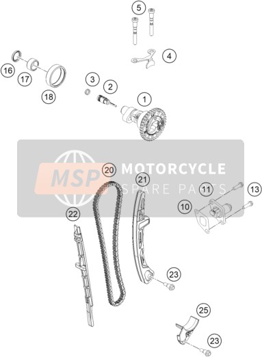 KTM 450 SMR 2023 Entraînement Par Courroie De Distribution 1 pour un 2023 KTM 450 SMR