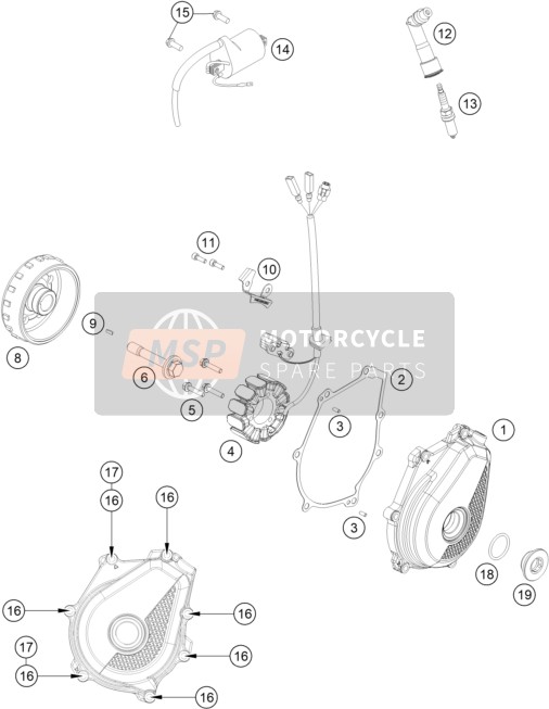 thumbnail image 2 of BRAND NEW KTM 350 SXF SPARK PLUG SPARKPLUG LMAR9AI-8 77239093000 2 of 13