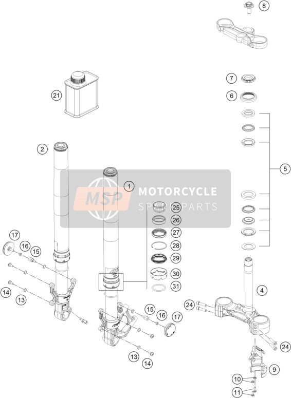 J910000600505, Nut Hex Thick, KTM, 0