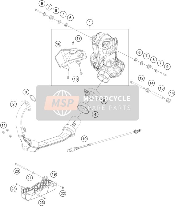 93105083000, Muffler, KTM, 0