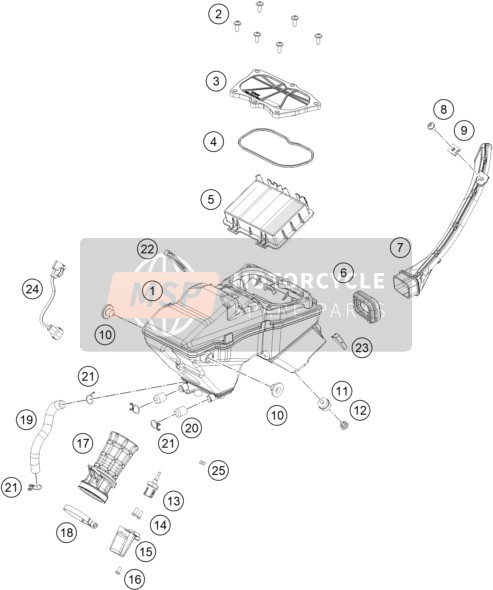 93006002000, Air Filter Box Cover, KTM, 0