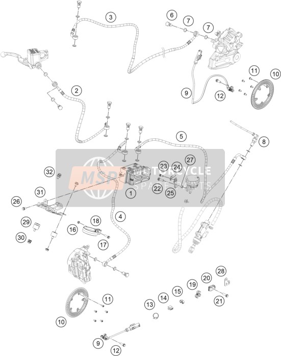 93813035000, Klem Sensor Kabel, KTM, 0