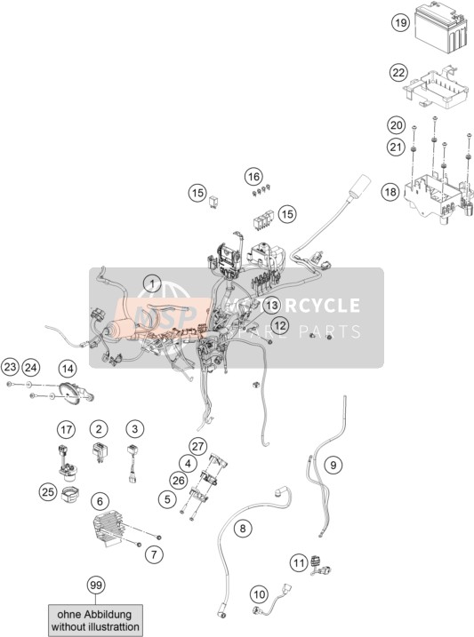 95842090000, Sensor Lean Angle, KTM, 1