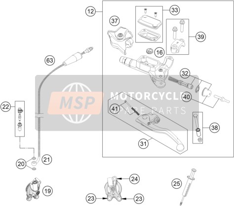 KTM 300 EXC SIX DAYS  CKD 2022 CLUTCH CONTROL for a 2022 KTM 300 EXC SIX DAYS  CKD