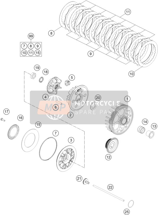 KTM 300 EXC SIX DAYS 2022 CLUTCH for a 2022 KTM 300 EXC SIX DAYS