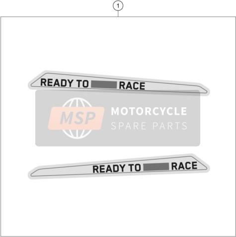 KTM 1290 S ADVENTURE S, grey 2023 Calcomanía para un 2023 KTM 1290 S ADVENTURE S, grey