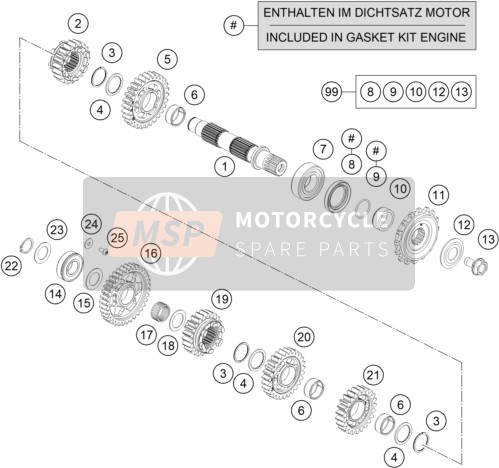 59033034044, Screw 10.9+SPRING Washer, KTM, 0