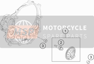 KTM 500 EXC-F Six Days EU 2020 Balancer Shaft for a 2020 KTM 500 EXC-F Six Days EU