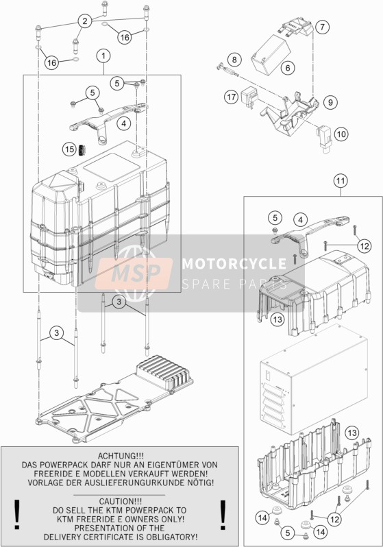 KTM Freeride E-XC EU 2020 Batterie für ein 2020 KTM Freeride E-XC EU