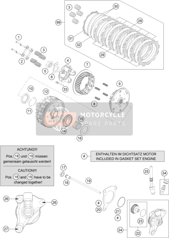 KTM 690 Enduro R US 2020 Clutch for a 2020 KTM 690 Enduro R US