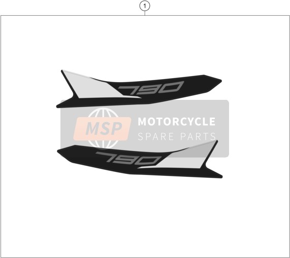 KTM 790 Adventure R ASEAN 2020 Decal for a 2020 KTM 790 Adventure R ASEAN