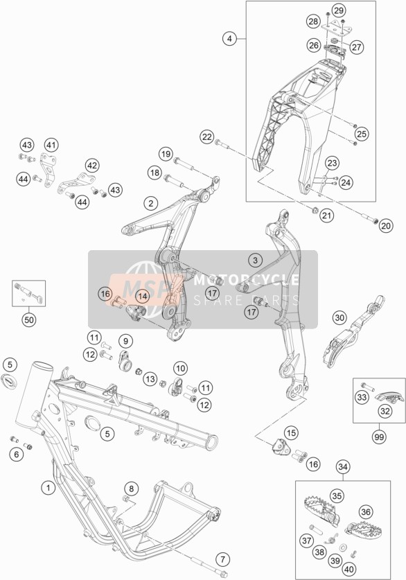 72103013000, Engine Bracket Left, KTM, 0