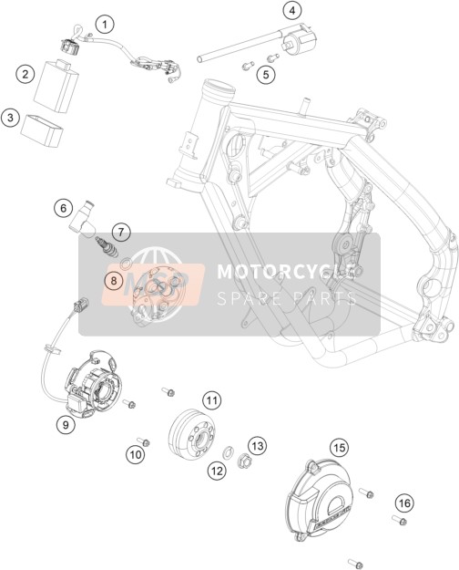 KTM 65 SX EU 2021 Zündanlage für ein 2021 KTM 65 SX EU