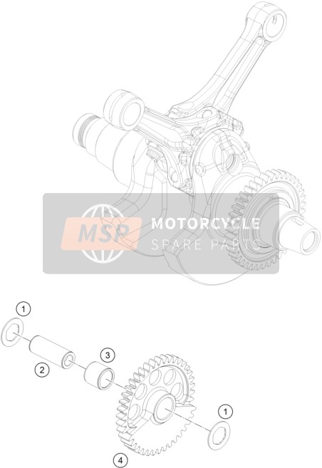 60630058000, Balance Shaft Front, KTM, 0