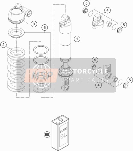 Shock Absorber Disassembled