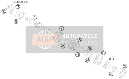 47033096000, Axial Circlip 19 Sw, KTM, 0