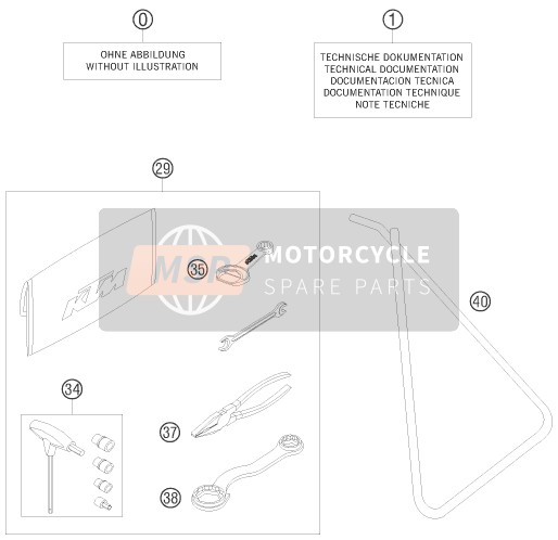 KTM 105 SX USA 2009 SEPARATES GEHÄUSE für ein 2009 KTM 105 SX USA