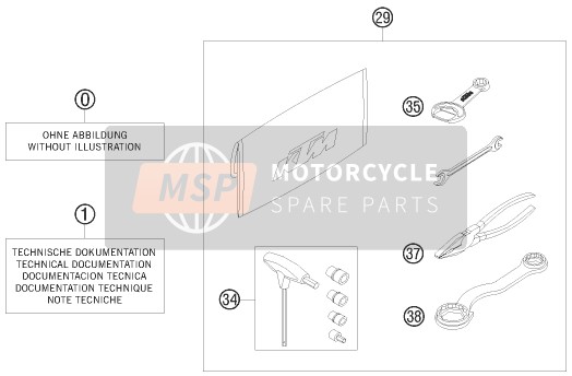 KTM 105 XC 19/16 USA 2009 SEPARATES GEHÄUSE für ein 2009 KTM 105 XC 19/16 USA