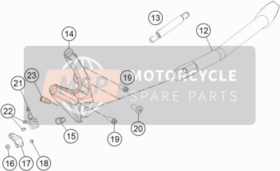 KTM 1090 Adventure China 2018 Side / Centre Stand for a 2018 KTM 1090 Adventure China