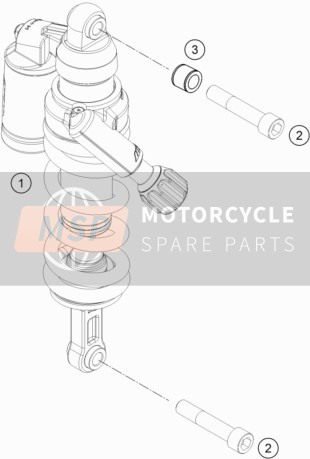 KTM 1090 Adventure R Europe 2017 Shock Absorber for a 2017 KTM 1090 Adventure R Europe