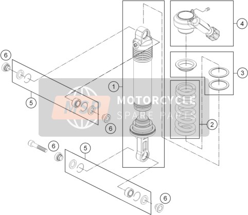 Shock Absorber Disassembled