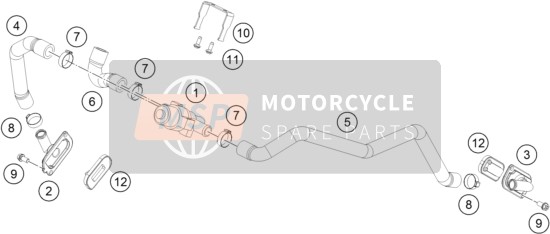 KTM 1190 ADV. ABS GREY WES. France 2015 SEKUNDÄRLUFTSYSTEM SLS für ein 2015 KTM 1190 ADV. ABS GREY WES. France