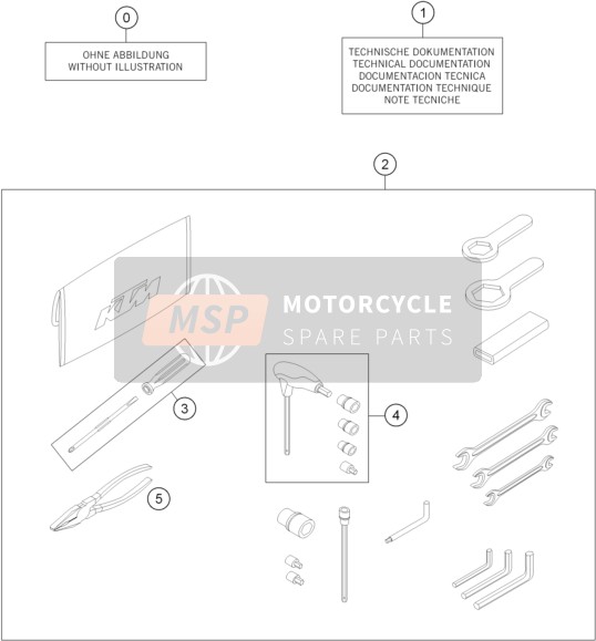 KTM 1190 ADV. ABS ORANGE WES. Europe 2014 Custodia separata per un 2014 KTM 1190 ADV. ABS ORANGE WES. Europe