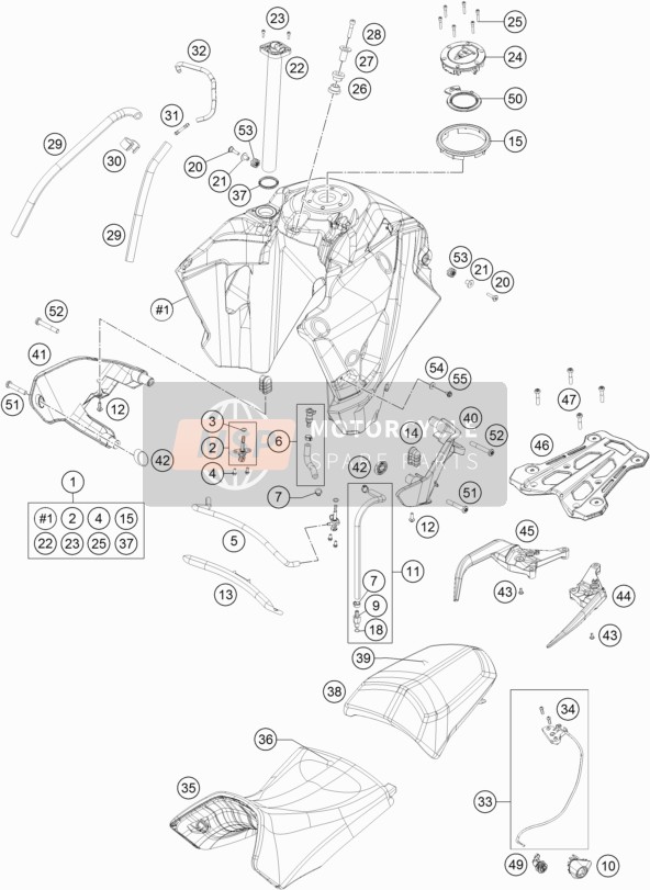 Tanque, Asiento