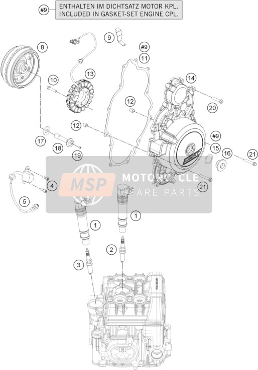 KTM 1190 ADVENTURE ABS ORANGE Australia 2013 Ignition System for a 2013 KTM 1190 ADVENTURE ABS ORANGE Australia